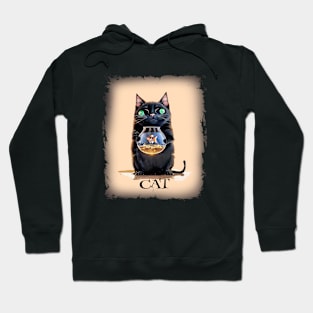 Funny Black Cat Hoodie